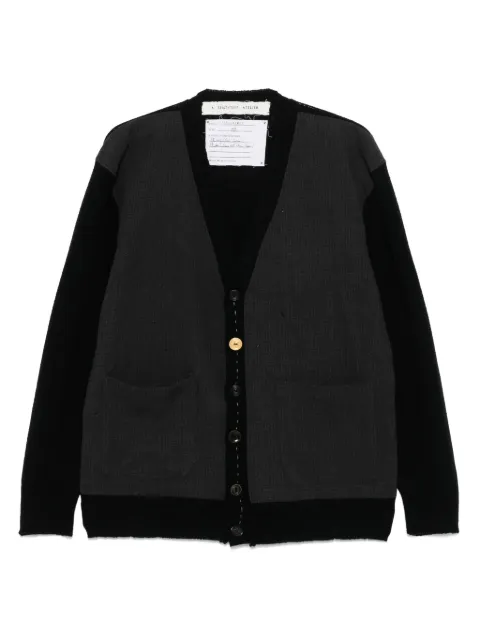A Tentative Atelier panelled cardigan Black MA2525802