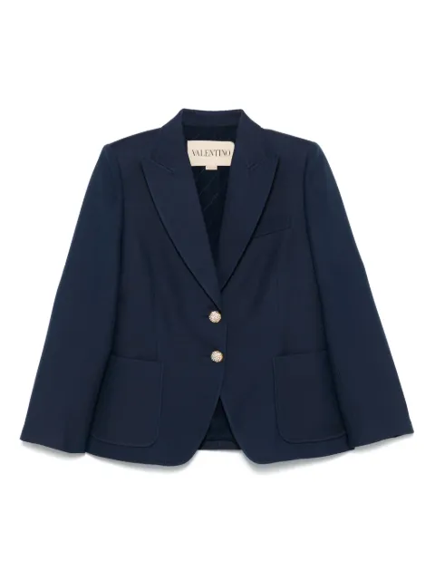 Valentino Garavani single-breasted blazer Blue BCE4E01CF