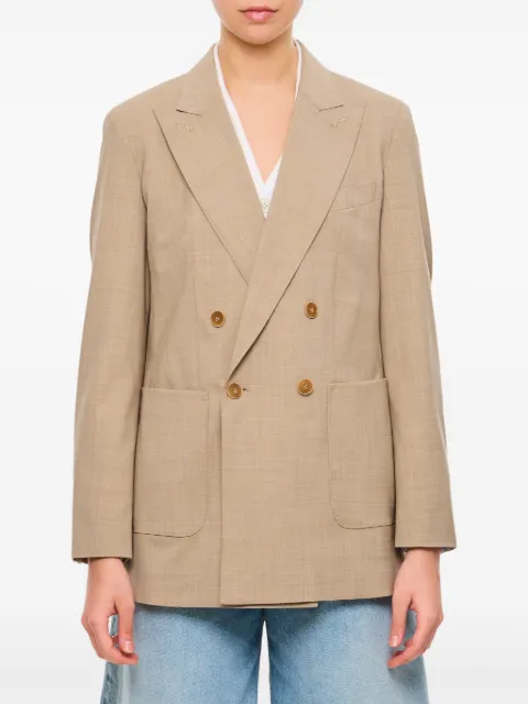 Max Mara double-breasted blazer Neutrals 2511041161600