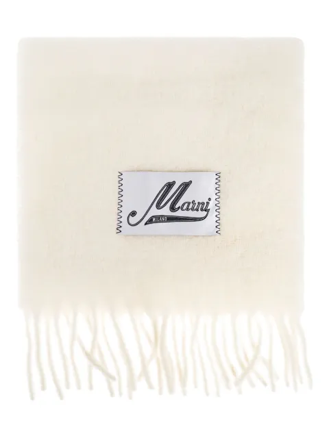 Marni alpaca-blend scarf White SCMC0059Y0UTW918