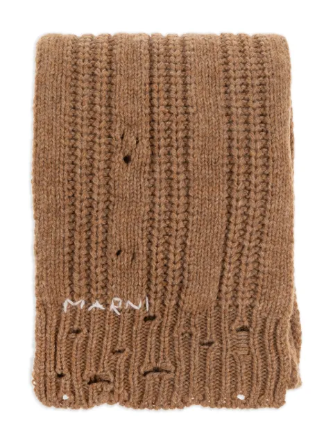 Marni chunky-knit scarf Brown SCZC0078A0UFW310
