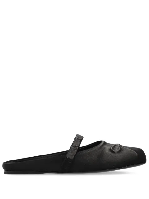 Marni leather ballet flats Black SBMS010400P2455