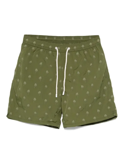 MC2 Saint Barth Patmos palm-jacquard swim shorts Green PATMO04