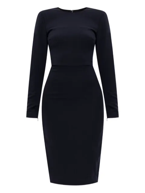 Victoria Beckham long-sleeve fitted dress Blue 1325WDR005233B