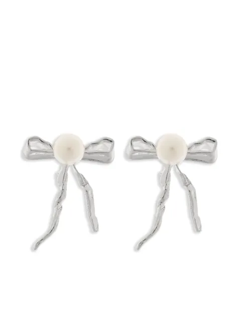 Marni bow-motif earrings Silver ORMV0594A0M2001