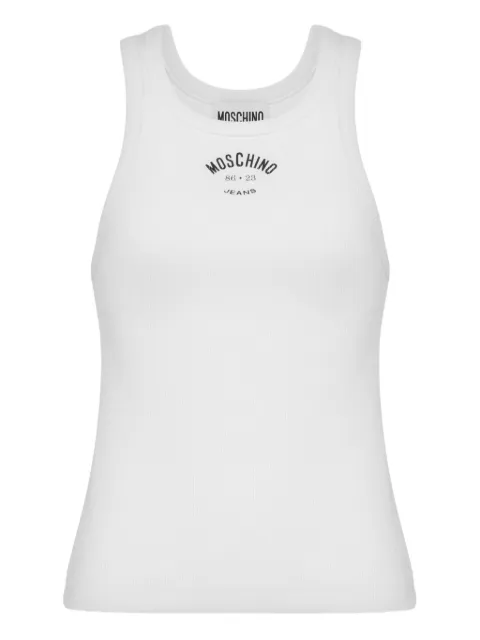 MOSCHINO JEANS cotton tank top White J08018237