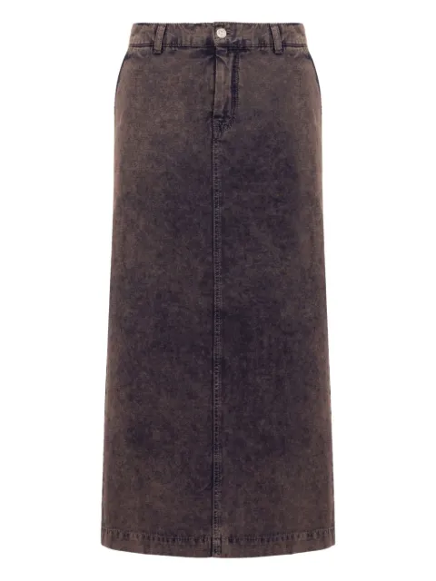 MOSCHINO JEANS denim midi skirt Grey J01068228