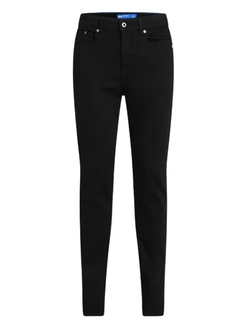 Karl Lagerfeld Jeans logo-patch skinny jeans Black A3M10031999