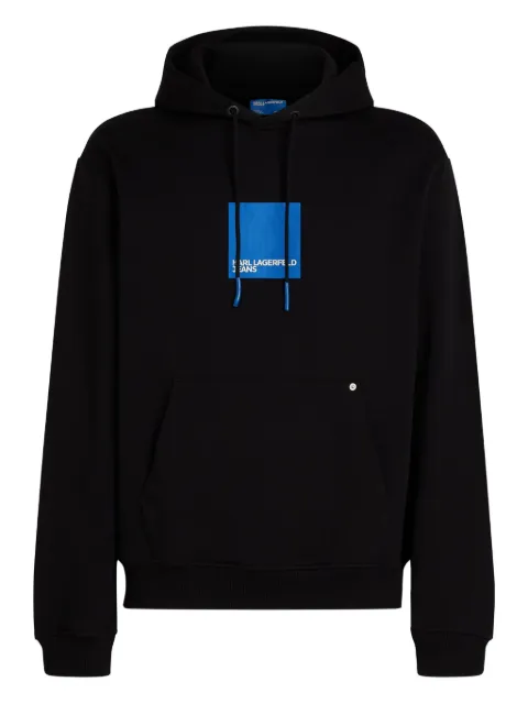 Karl Lagerfeld Jeans box-logo hoodie Black A1M20003999