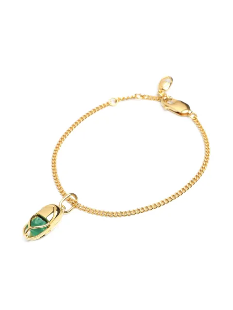 Capsule Eleven charm-detail bracelet Gold CAPSULEBRACELETGOLDGREENONYX