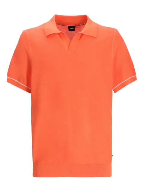 BOSS Johnny-collar T-shirt Orange 50537654