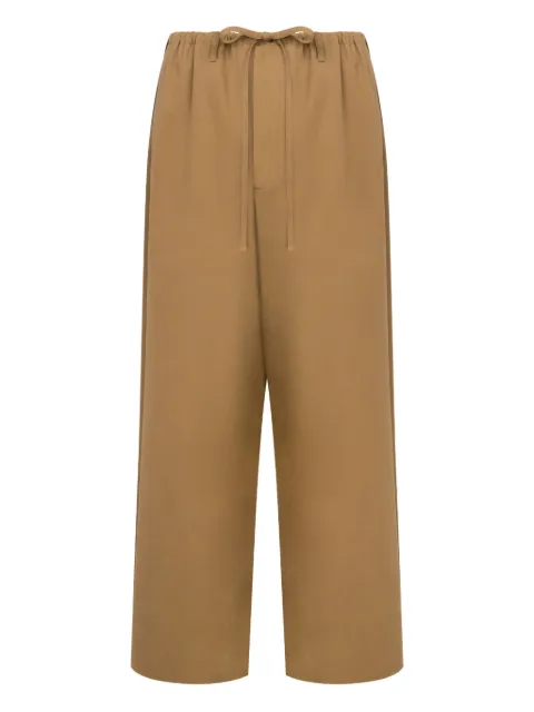 MOSCHINO JEANS cotton trousers Brown A03498219
