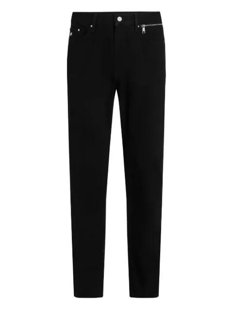 Karl Lagerfeld logo-patch jeans Black A3M10108999