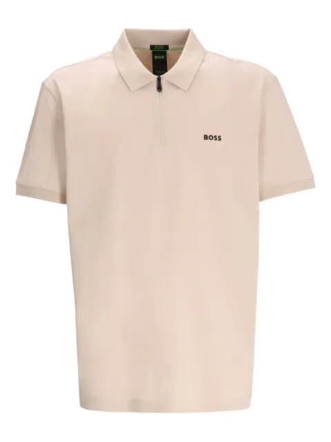 BOSS cotton polo shirt Neutrals 50538177
