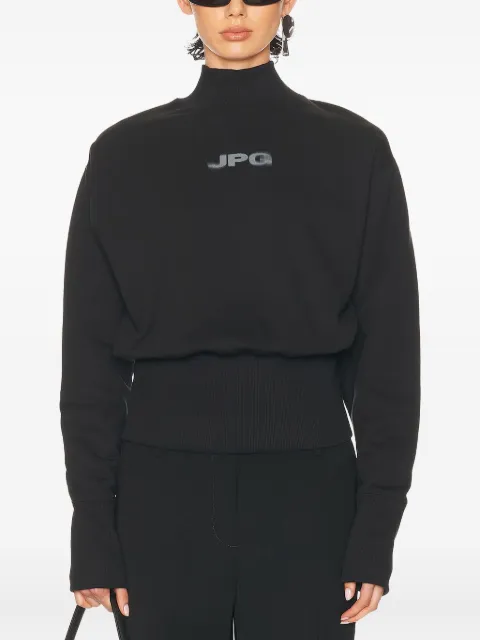 Jean Paul Gaultier mock-neck long-sleeve sweatshirt Black 2503WTO289J003