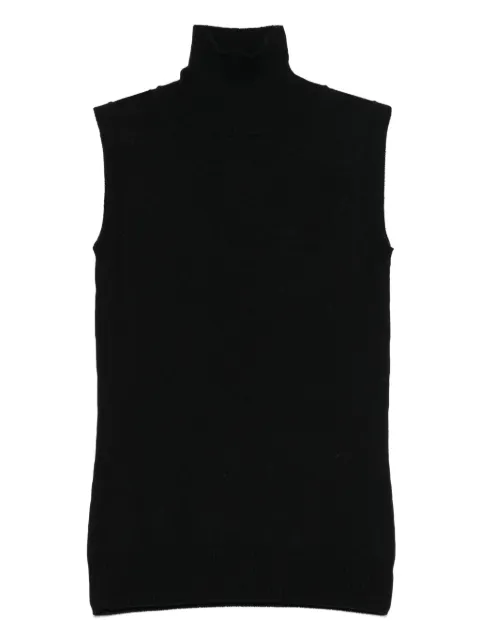 Sportmax virgin wool tank top Black 2522366011600