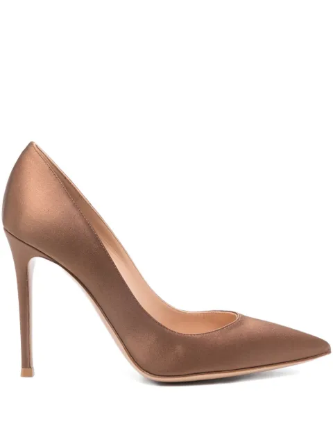 Gianvito Rossi 100mm stiletto pumps Brown G2847015RICCRE