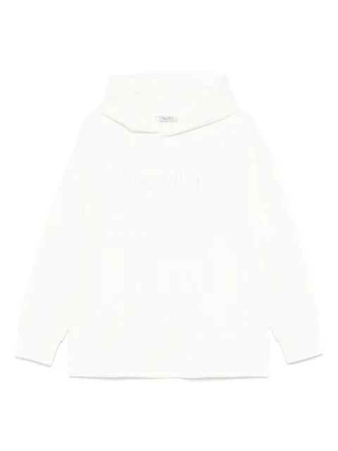 'S Max Mara embroidered-logo hoodie White 2529946011600