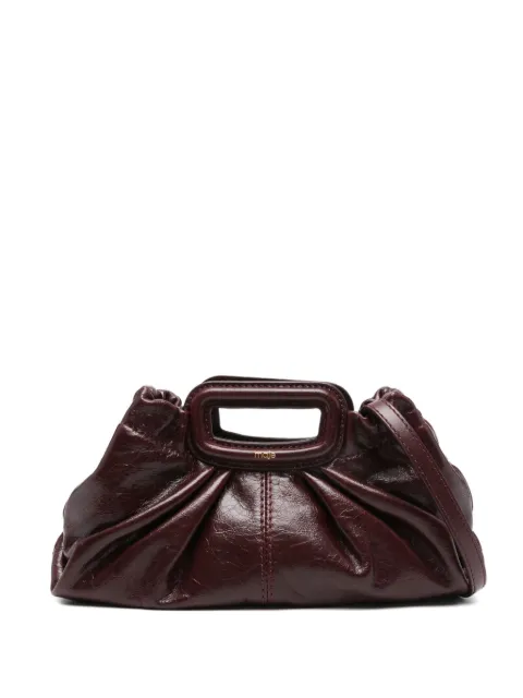 Maje crackled leather Milpli mini clutch Red MFAPM00345