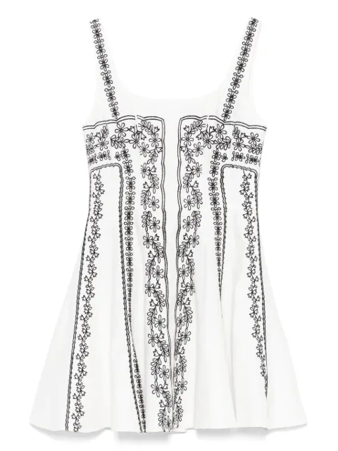 Maje mini embroidered strap dress White MFPRO04250