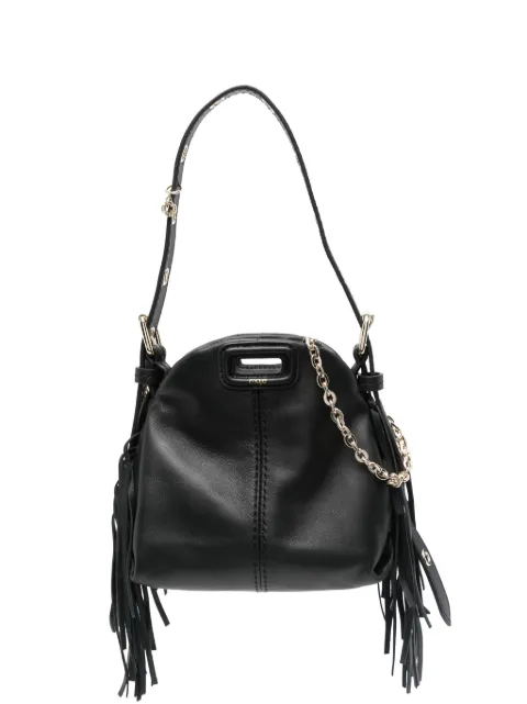 Maje Miss M micro leather bag Black MFAPM00315