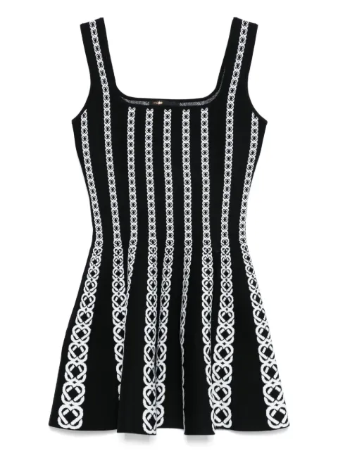 Maje mini jacquard knit dress Black MFPRO04357