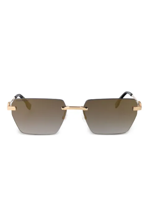 DSQUARED2 EYEWEAR geometric-frame sunglasses Gold D20102