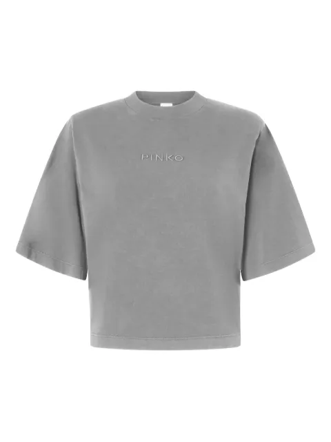 PINKO cotton T-shirt Grey 104604A2F8I42