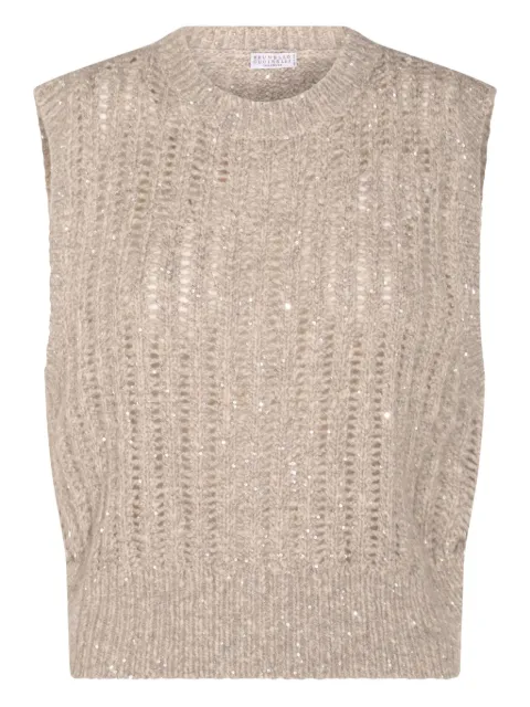 Brunello Cucinelli knitted jumper Neutrals MGN364300PCFE47