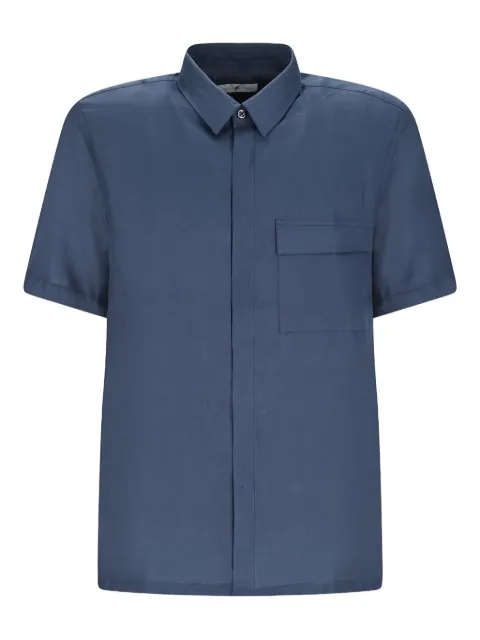 PT Torino patch-pocket short-sleeve shirt Blue TL6SSY100RTY01CB