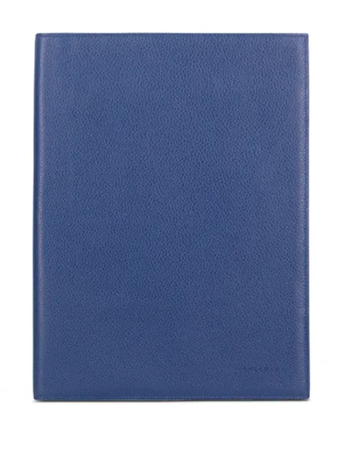 Longchamp Le Foulonné leather notepad cover Blue 2144021