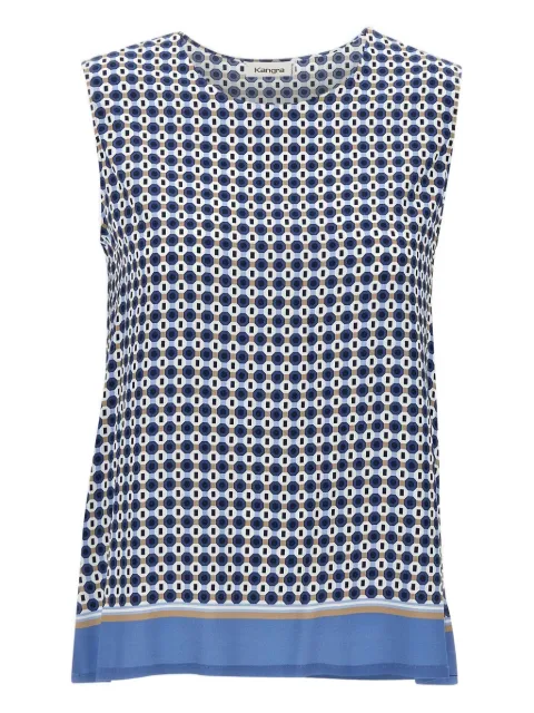 Kangra printed top Blue 191030004