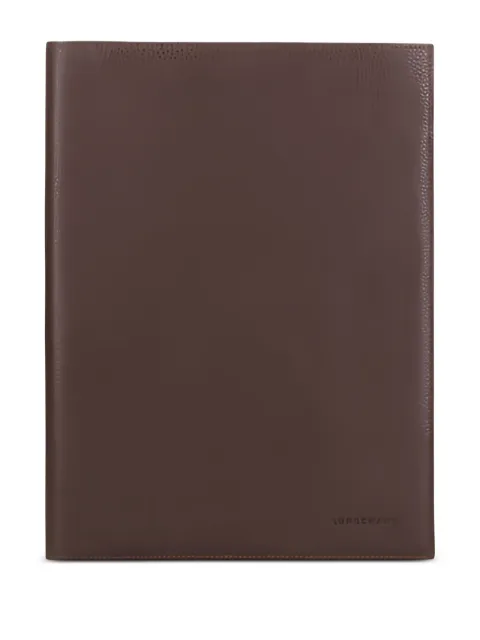 Longchamp Le Foulonne leather note-pad cover Brown 2144021