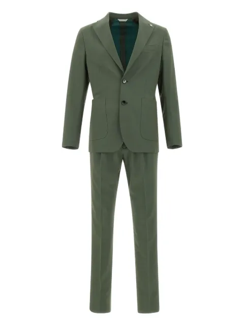 Manuel Ritz single-breasted suit Green 3832A372825314037