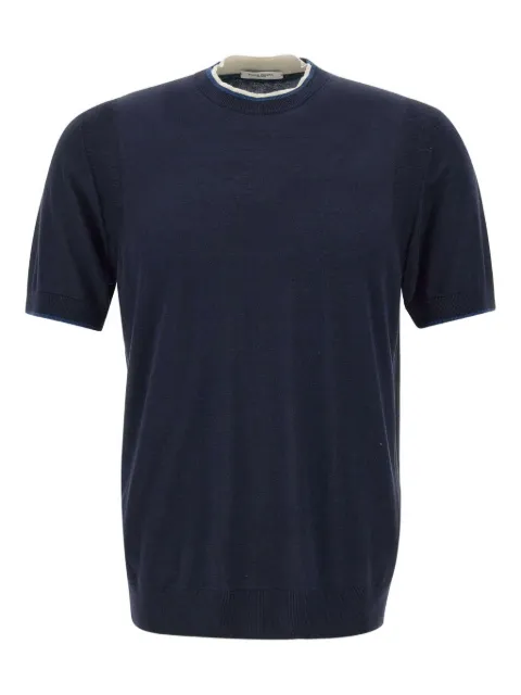 Paolo Pecora silk-blend T-shirt Blue A031F200