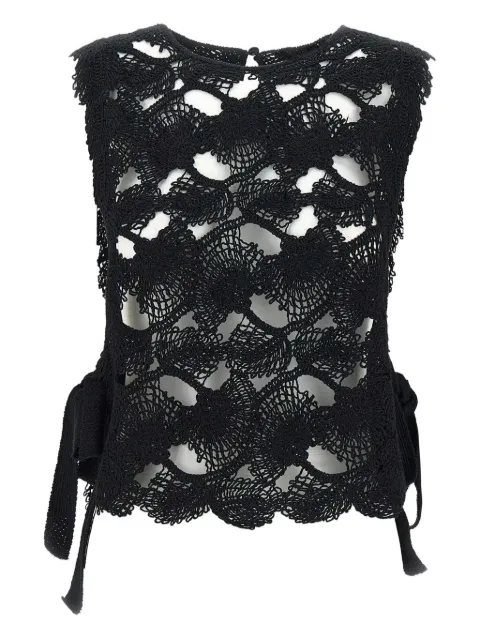 Kangra crochet-knit top Black 192020013
