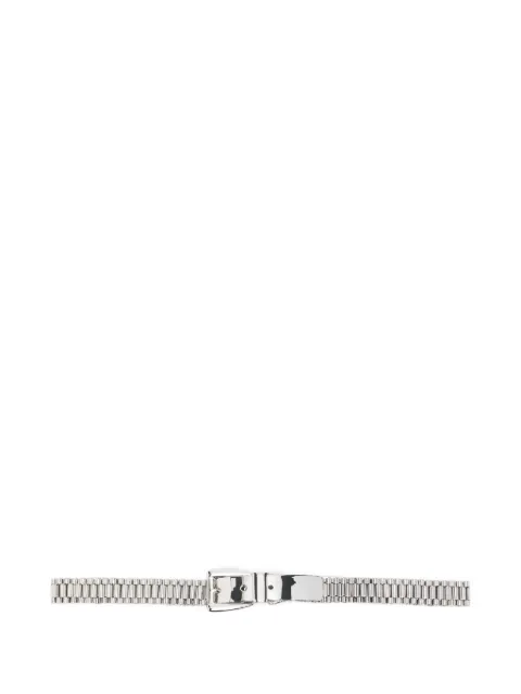 Brandon Maxwell Celeste Watch metallic belt Silver ACCBLT083FW25
