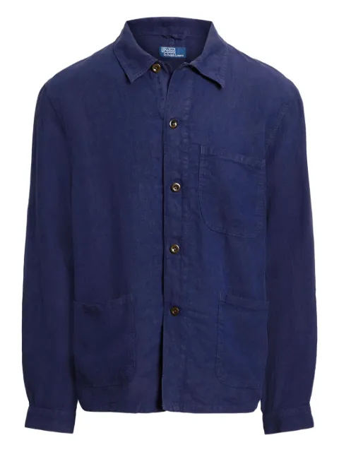 Polo Ralph Lauren linen shirt jacket Blue 710971946002