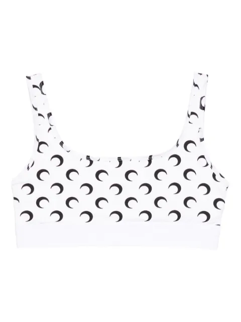 Marine Serre moon-print top White WUW055BCJER0001WH00