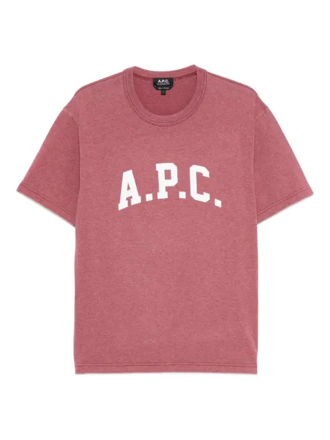 A.P.C. logo-print T-shirt Pink COHKVH26537