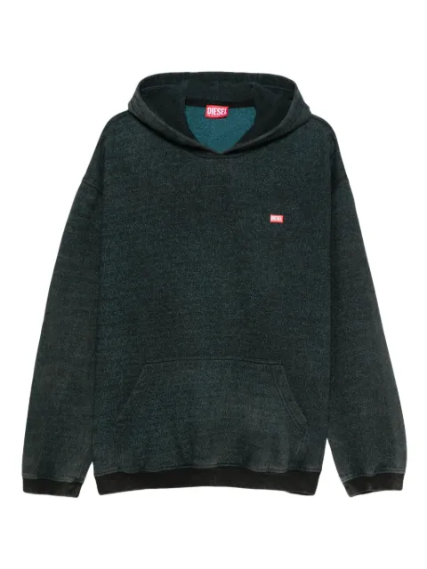 Diesel S-Kai logo-patch hoodie Green A186500AGBZ