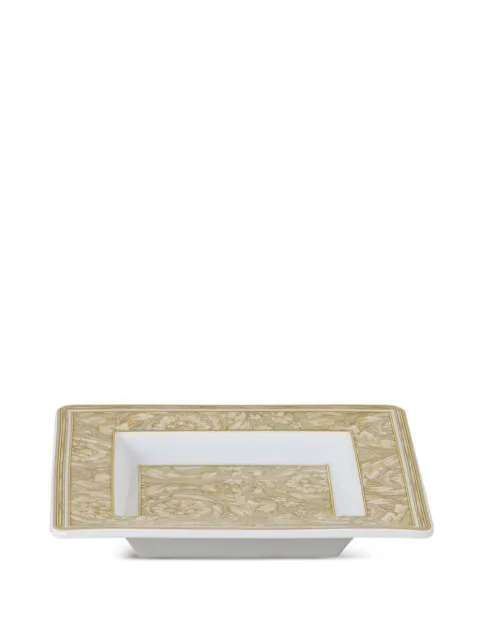 Versace Barocco-print square tray (14cm) Neutrals 81408540378225814