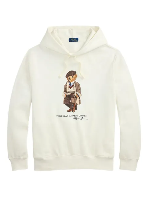 Polo Ralph Lauren graphic-print hoodie Neutrals 710980306001