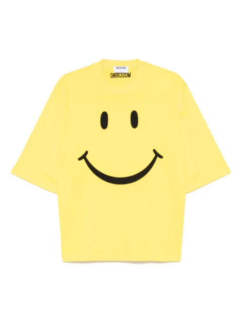 Moschino x Smiley cotton T-shirt Yellow V07175541