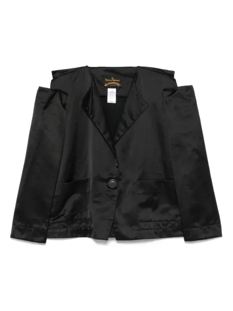 Vivienne Westwood Pre-Owned 2016-2017 cold-shoulder blazer Black VW750AJ