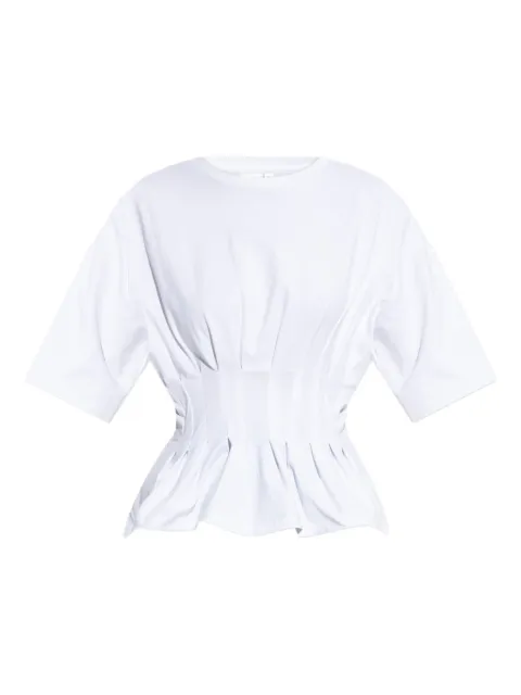 Gestuz Inez pleated T-shirt White 10910147