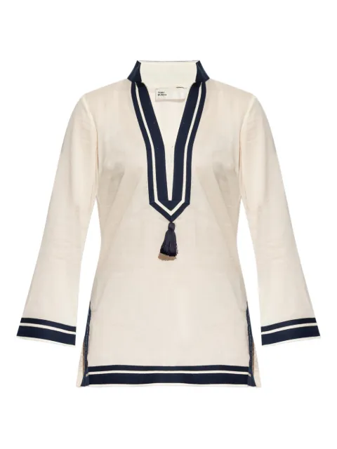 Tory Burch cotton mini dress Neutrals 83308