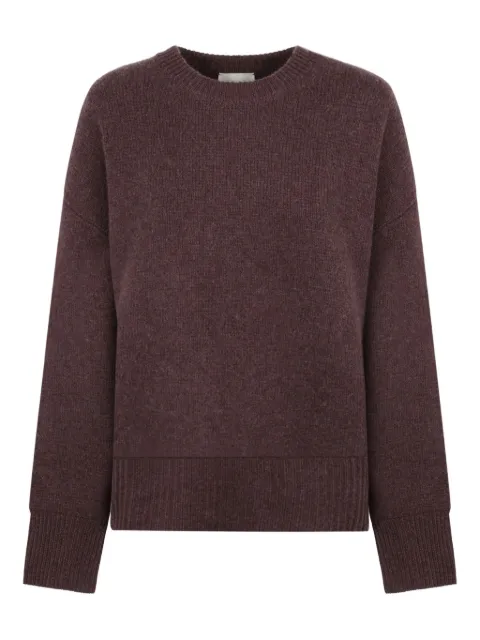 Le Kasha ribbed-knit cashmere sweater Purple ROYAN00