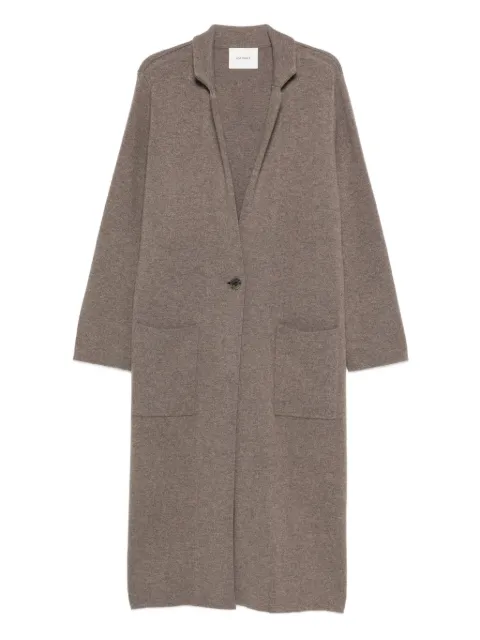 Lisa Yang buttoned pocket cardicoat Brown 202104TL