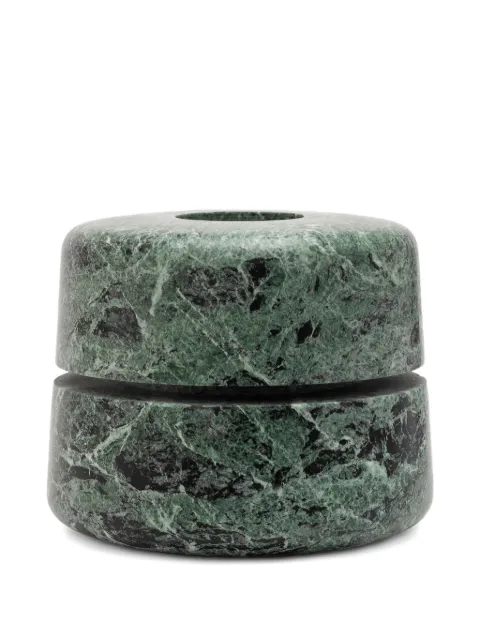 Editions Milano small Atlantico marble vase (24.7cm x 20cm) Green AT1040